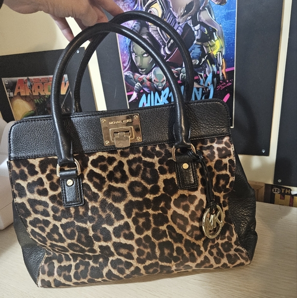 MICHAEL Michael Kors Handbags - Michael Michael Kors Calf Hair Leopard Print Women's Bag
